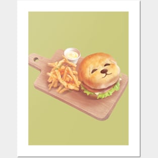 Smile Dog Burger and Fries Posters and Art